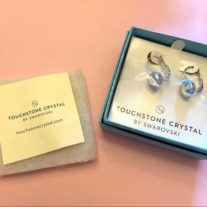 Touchstone Crystal by Swarovski Bliss Aurora Boreale Earrings - NIB